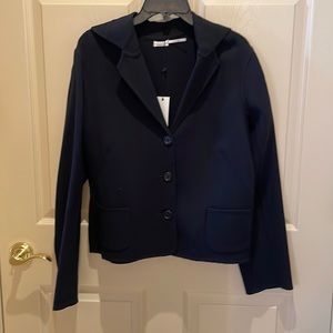 Leon Max Semi Cropped Black Blazer size 12 BNWT